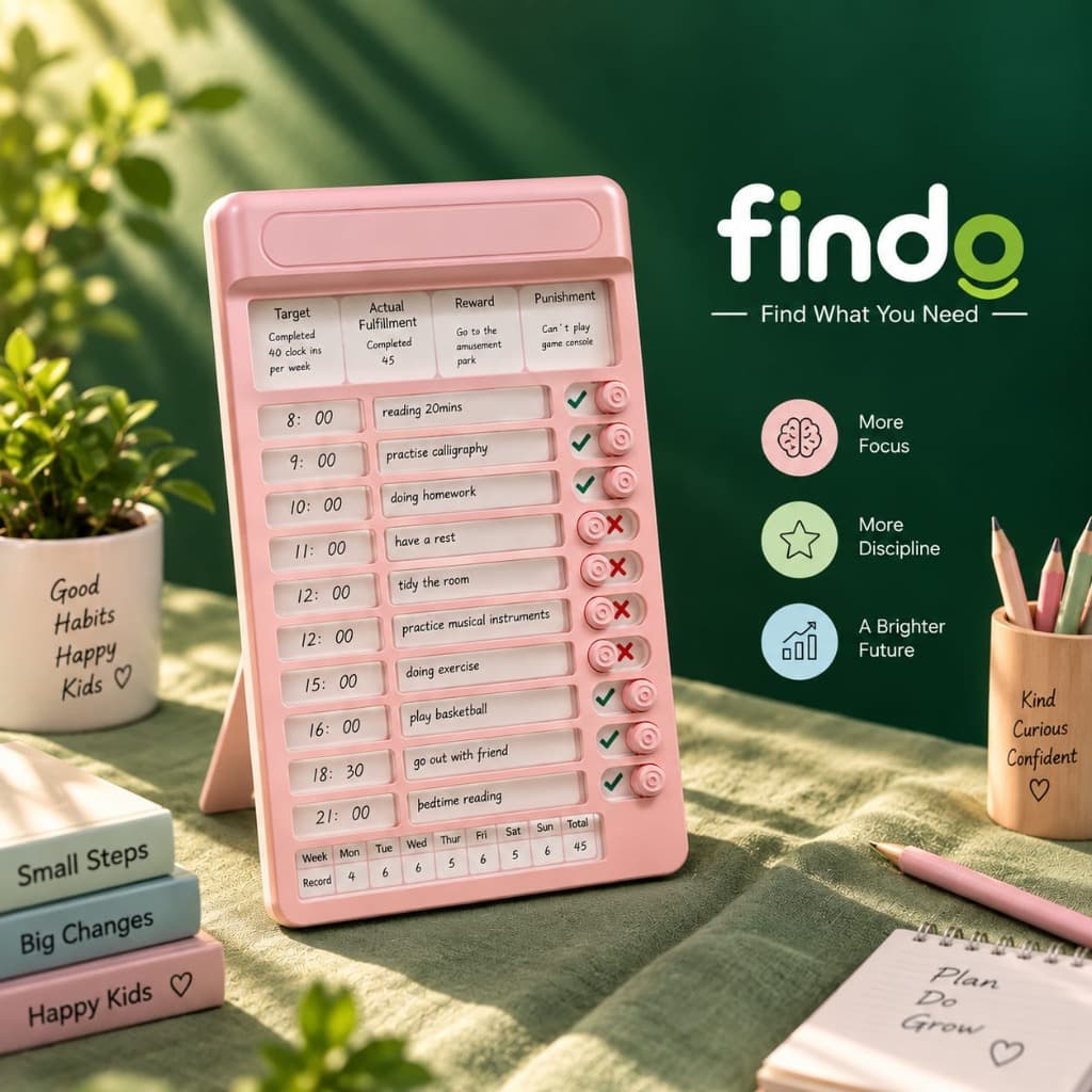 Findo Kids Daily Routine & Habit Tracker Board photo 2