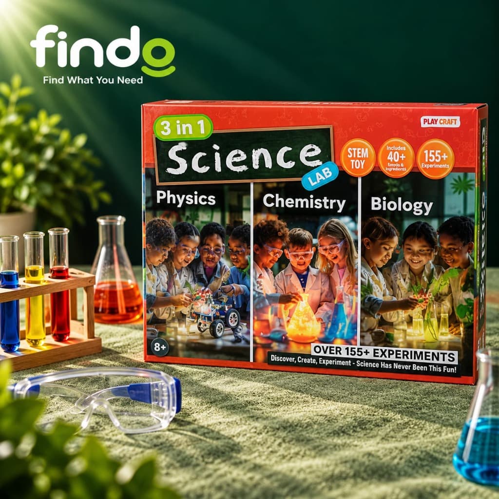 Play Craft 3-in-1 Science Lab Experiment Kit